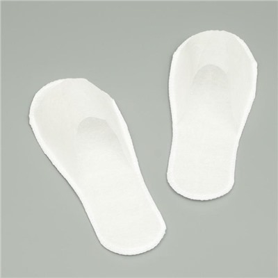 Одноразовые тапочки, эконом, белые, 42 р.