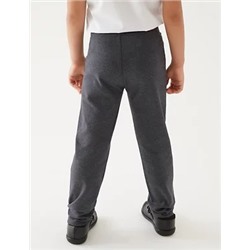 Girls' Slim Leg Knitted School Trousers (2-18 Yrs)