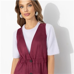 Сарафан из мягкой экозамши, Магическая сила (бордо)