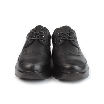 03-5301 BLACK Полуботинки женские (натуральная кожа)
