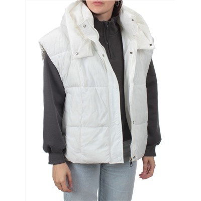 24001 WHITE Жилет утепленный женский (100 гр. холоффайбер)
