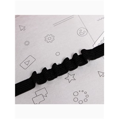 Пенал 1 секция 140×210×40 мм, откидной карман, косметичка, тканевый, Calligrata TOP Content «Рыбки»