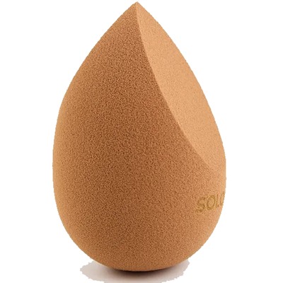 SOLOMEYA Спонж для макияжа с 2-ным срезом КОФЕ МОККА (кор)