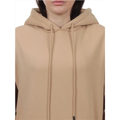 2610 BEIGE Толстовка женская (85% хлопок, 10% полиэстер, 5% спандекс)