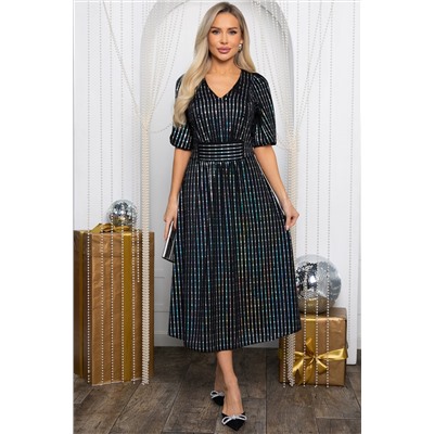 Платье праздничное Мадлен (черное) П14623-18М