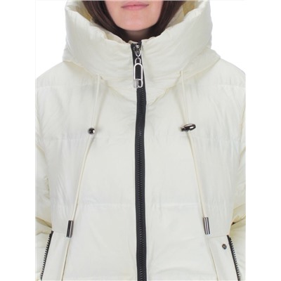 H-2208 WHITE Пальто зимнее женское (200 гр .холлофайбер)