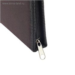 Папка для чертежей и рисунков А2, 640 х 450 х 30 мм, с ручками, текстильная, Estado, с карманом, чёрная