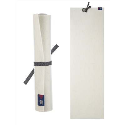 Коврик для бани и сауны,180х60см, на завязке, войлок светлый