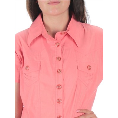 9939 PEACH Платье женское (85% хлопок, 10% вискоза, 5% лайкра)