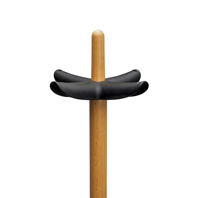 Вешалка напольная Oulof, 158 см, бук/черная