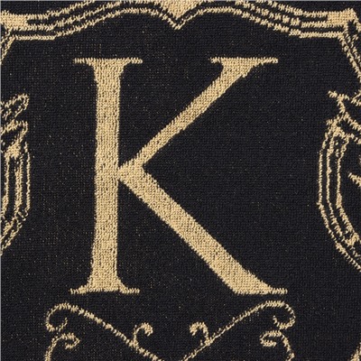 Полотенце махровое Этель «Кирилл», 50×90 см, 100% хлопок, 420 г/м², чёрное
