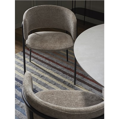 Стул Helning, мягкий шенилл, серо-коричневый