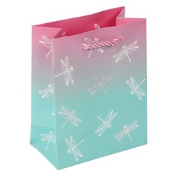 Пакет подарочный 11*14*6 Dragonfly 210г/м2 КОКОС 242553/12/Китай