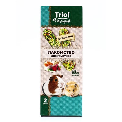 Лакомство "Triol" для грызунов с овощами, 2 шт, 50г