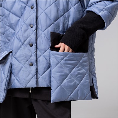 Куртка на синтепоне, След вдохновения (голубая)