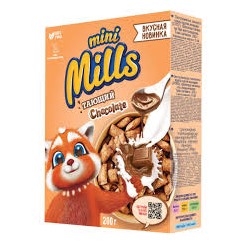 Подушечки "MINI MILS"с шоколадной начинкой  200гр в кор