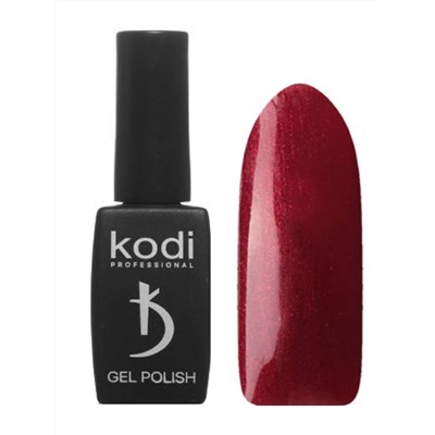 Kodi Гель-лак для ногтей 10 WN, темно-вишневый, с золотистыми микроблестками, полупрозрачные, 8 мл