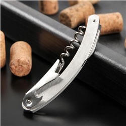 Штопор для вина складной Доляна Steel, h=11 см, серебристый