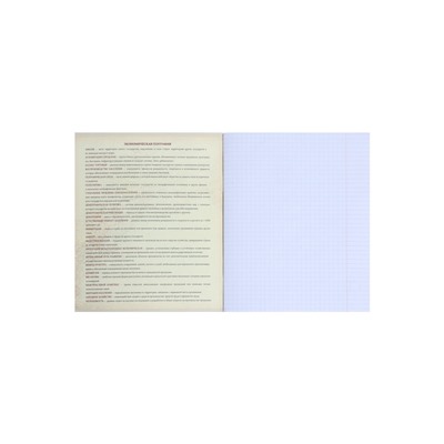 Тетрадь предметная 48 листов в клетку Calligrata, «Мрамор светлый. География», обложка мелованный картон