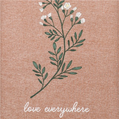 Полотенце кух. Доляна "Love everywhere" 28х46 см, рогожка, 100% хл, 160г/м2
