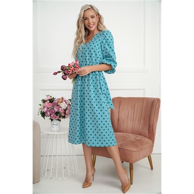 Платье Розетта (бирюзовое) П14114-45М