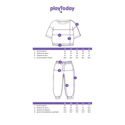 Комплект для девочки: футболка, брюки