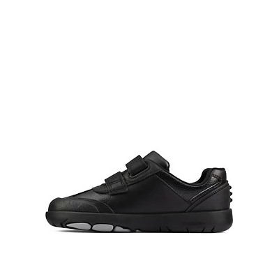 Kids' Leather Riptape School Shoes (Kid size 10-2.5)
