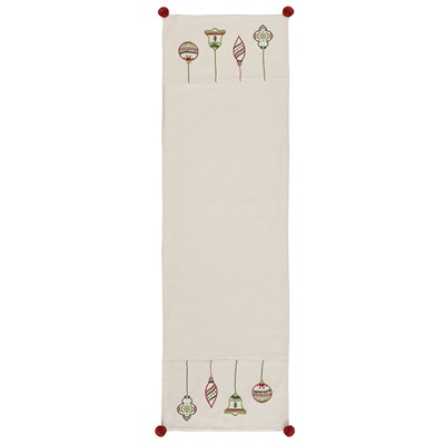 Дорожка с вышивкой Christmas decorations из коллекции New Year Essential, 45х150 см