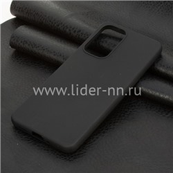 Задняя панель для Samsung Galaxy  A33 Силикон матовый (черная)
