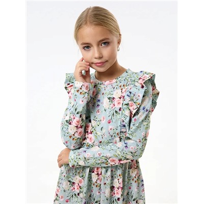 Детское платье "Красотка" / Цветы на ментоле