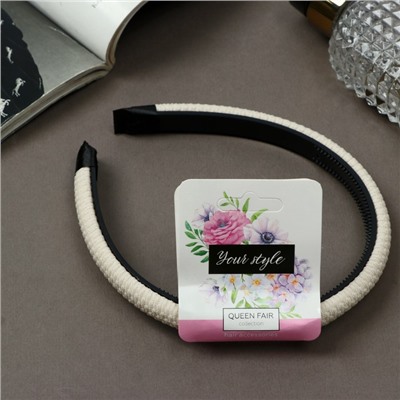 Ободок для волос «Молли», текстура, 1.2 см, МИКС