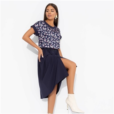 Комплект с юбкой с карманами, Молодая и привлекательная (2 в 1, индиго)