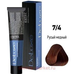 ESTEL DE LUXE 7/4 Краска-уход русый медный