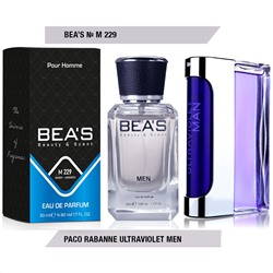 Beas M229 Paco Rabanne Ultraviolet Men edp 50 ml, Парфюм мужской Beas M229 создан по мотивам аромата Paco Rabanne Ultraviolet