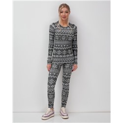 Комплект женского термобелья серого цвета 2520Sr