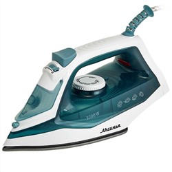 Утюг Аксинья КС-3006 белый с серо-зеленым 2200 Вт антипригарное покрытие (10) оптом