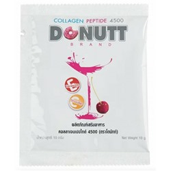 Collagen Peptide 4500, Donutt (Растворимый напиток Коллаген Пептиды со вкусом вишни, Донатт), саше 10 г.