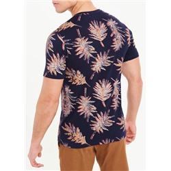 Palm Leaf Print T-Shirt