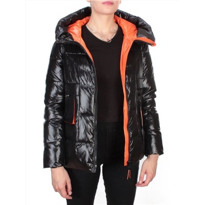2197-1 BLACK Куртка зимняя женская MONGEDI (200 гр. холлофайбера)