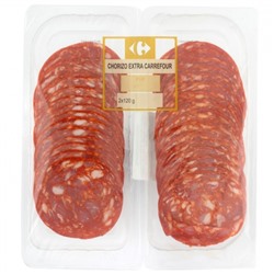 Chorizo extra Carrefour 2x120 g
