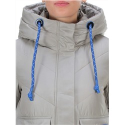 9190 GREY Пальто зимнее женское EVCANBADY (200 гр. холлофайбера)