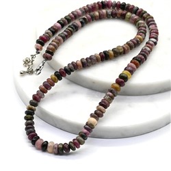 Бусы из Турмалина рондель 6*3мм, 45см, 24,8г