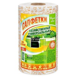 Сухие полотенца универсальные в рулоне Color, House Lux 100 шт