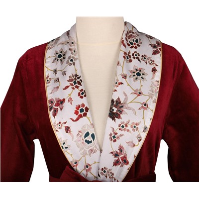 Халат Велюровый Женский (M) Aysima Bordo Bayan Bornoz Medium - EcoCotton