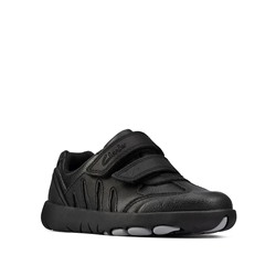 Baby Leather Riptape School Shoes (Toddler size 7-9.5)