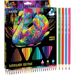 Карандаши 48цв "deVENTE. Trio Mega Soft" 4М диаметр грифеля 3мм трехгран 5025000/4/Китай