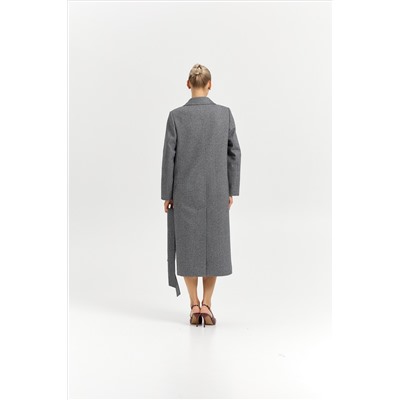 Пальто женское демисезонное 27210 (пепельный/ёлочка)