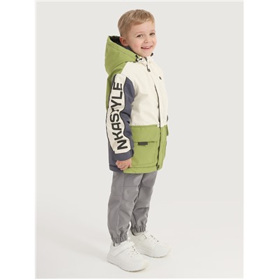 Куртка утеплённая для мальчика NIKASTYLE 4м4325 Кешью лайм Nikastyle