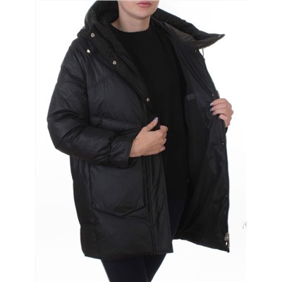 EB2819 BLACK Куртка зимняя женская (200 гр. холлофайбер)