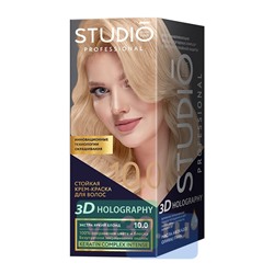 Ultra Studio Стойкая краска для волос 10.0 Экстра яркий блонд, 50/50/15 мл